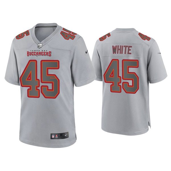 Men's Tampa Bay Buccaneers #45 Devin White Grey Atmosphere Fashion Stitched Game Jersey